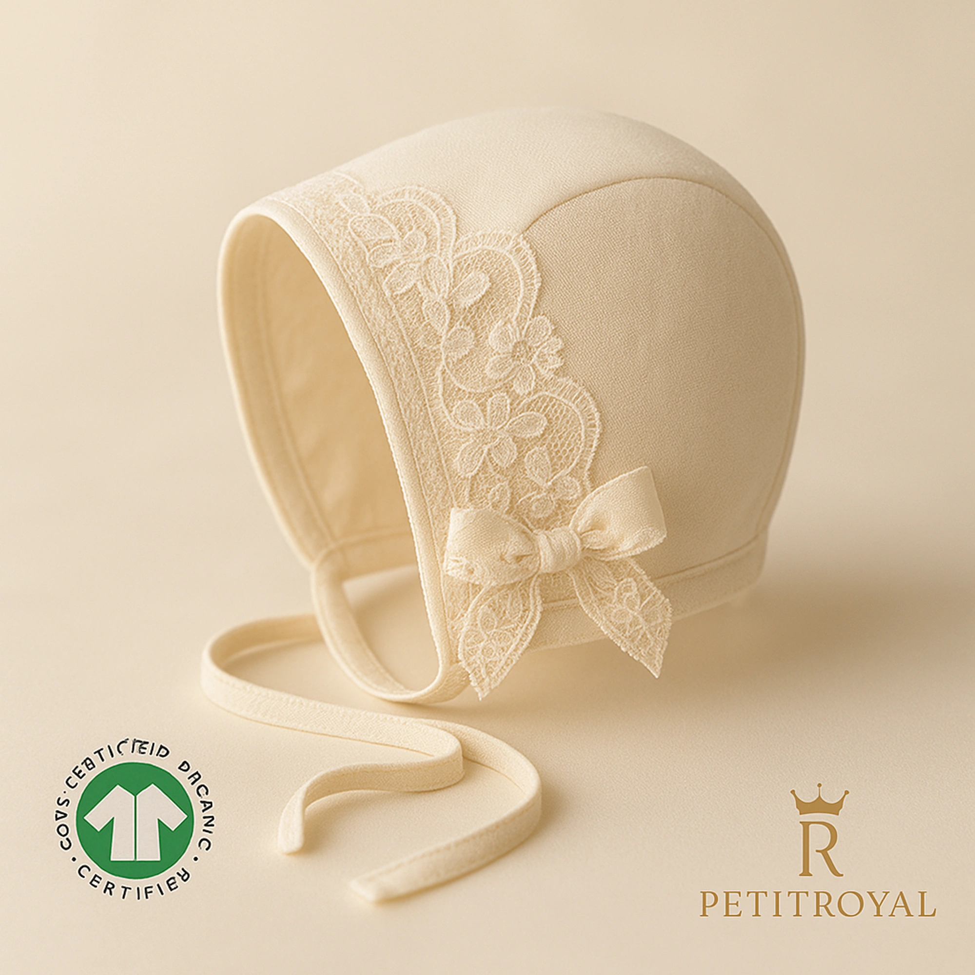 Bio-Bonnet Elfenbein