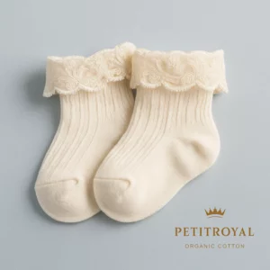 Feinstricksöckchen Creme