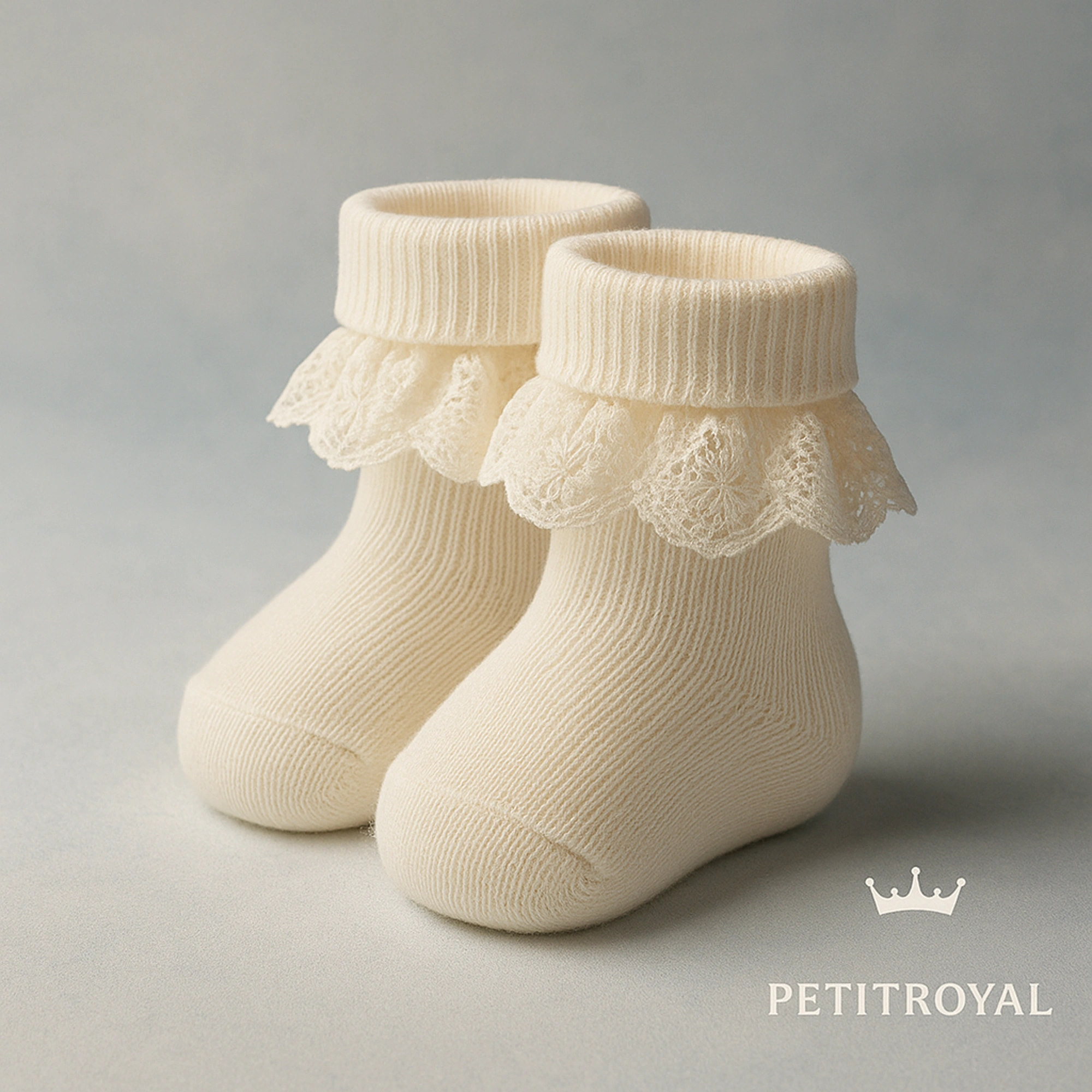 Feinstricksöckchen Elfenbein