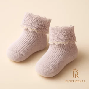 Feinstricksöckchen Lavendel