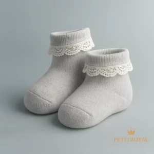 Feinstricksöckchen Hellgrau